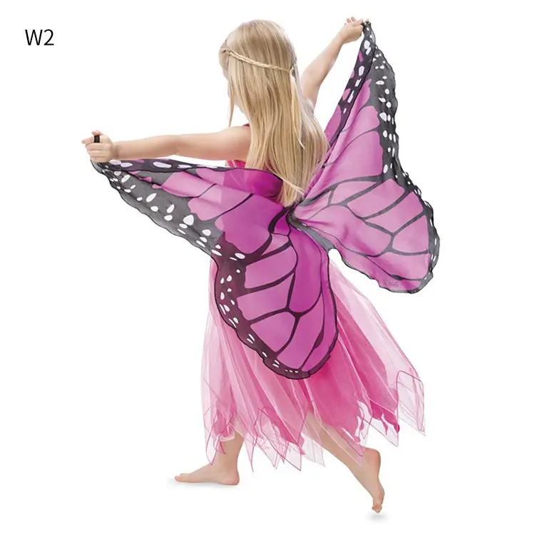 Children Colorful Butterfly Wings Cosplay Costume Unisex Kids Cute Animal Cloak For Party Stage Performance suit