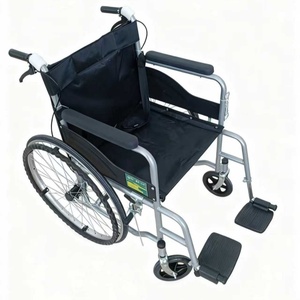工場卸売 軽量 手動折りたたみ式 炭素鋼製 手押し式 障害者用車椅子 レザーシート PIN GUAN PG-2 8インチ 24インチ ソリッド - Product Image 6