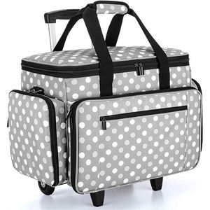 Free Sample Hardside Roller Bag Spinner <b>Case</b>, 20" L X 11" W X 14" H for Most Free Arm <b>Sewing</b> Machines Rolling <b>Sewing</b> Machine Bag - Product Image 2