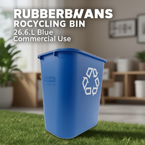 Bidone per il Riciclaggio Rubbermaid 26,6 L Blu per Uso Commerciale - Product Image 3