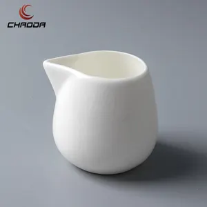 Fresh Milk Bottle ceramic Pudding Jar Without handle Food Grade Pudding Bottle Mini Milk porcelain Bottle