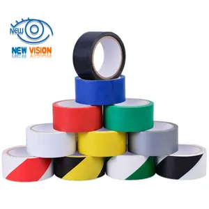 Custom Floor Marking Caution Hazard Lane Safety Warning Adhesive Safety Tape For Industry Ground Sticker PVC Floor Marking Tape