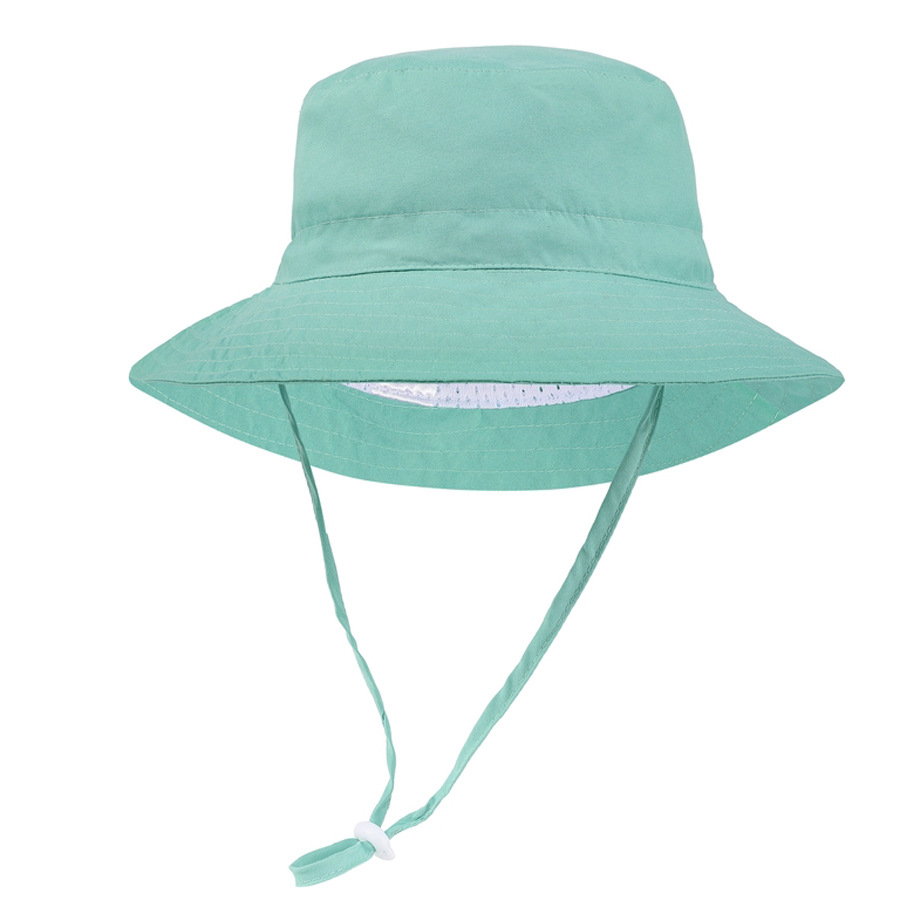 Children's Fisherman Cap Sun Fishing Hat With Ponytail Mesh Wide Brim Hat Custom Quick Dry Cap for children