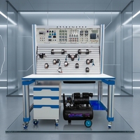 Kit de Laboratorio Neumático y PLC Transparente para Estudiantes de Ingeniería