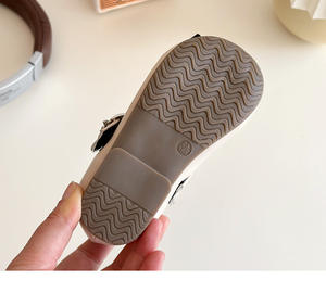 Sandalias Planas de Princesa para Niñas 2025, Zapatos de PU Decorados con Lazo y Suelas de Goma Antideslizantes - Product Image 6