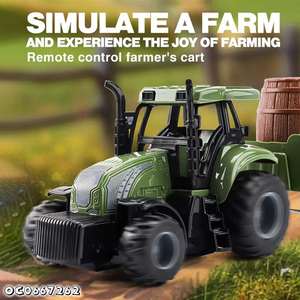 Giao thông vận tải bằng gỗ Thùng trẻ em RC xe đồ chơi các nhà sản xuất nhỏ 2.4 Gam RC trang trại Máy kéo điều khiển từ xa với trang trại Đồ chơi máy - Product Image 4
