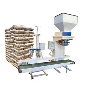Máquina de embalaje para fabricación de alimento de ganado, empaquetadora de pellet semiautomática usada para bolsas de 50kg