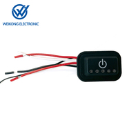 Interrupteur et bouton de contrôle de température en silicone étanche IP65, 5 vitesses réglables, 3,7-24V, pour la domotique