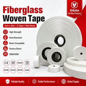 Nastro in Fibra di Vetro E-Glass Suihua 5cm X 45m, Tessuto a Trama Piana 6oz per Riparazione FRP - Product Image 1