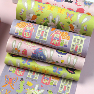 Libro de Pegatinas de Conejito de Pascua de 352 Piezas, Pegatinas Bonitas de Conejos, Zanahorias y Flores para Manualidades Infantiles, Scrapbooking y Decoración de Pascua - Product Image 3