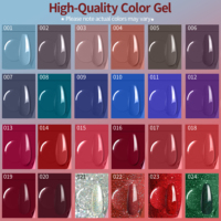 Kit de vernis à ongles en gel non toxique Orchid Fox DIY, comprend une base et un top coat, personnalisation de la marque, coffret