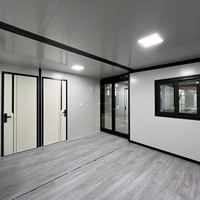 Maison préfabriquée en conteneur extensible 20 pieds 40 pieds, conforme aux normes locales, avec salle de bain extérieure préfabriquée, Maisons préfabriquées