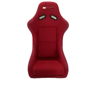 مقاعد سباق سيارات رياضية فاخرة قابلة للتعديل باللون الأحمر من ألياف ترابي