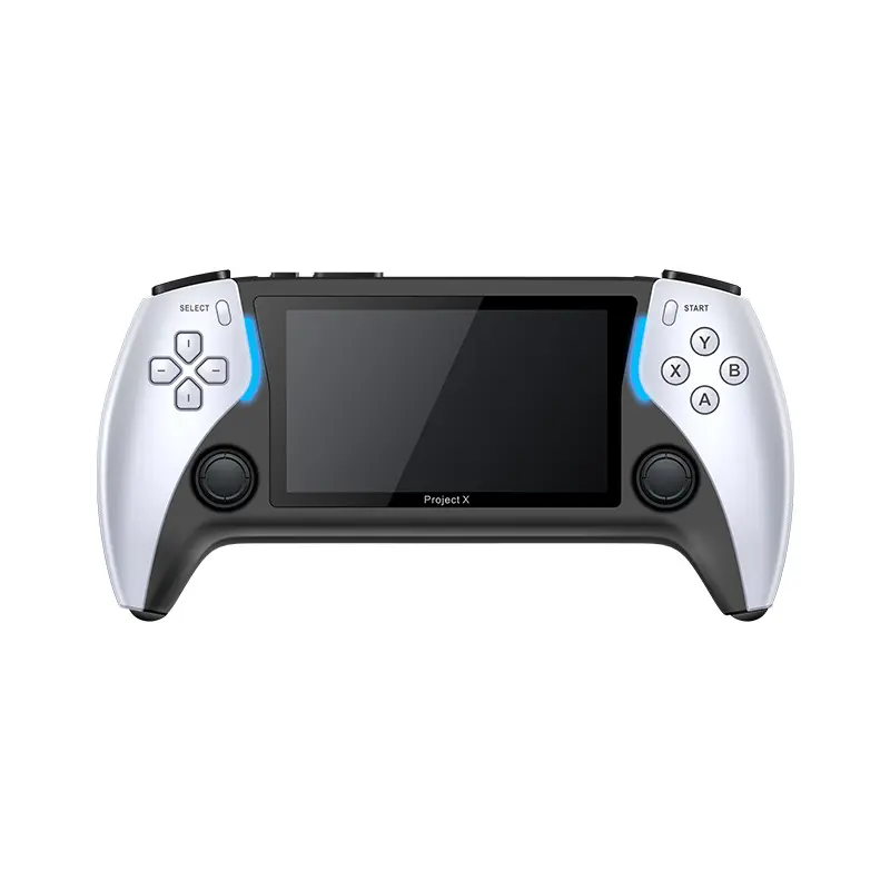2024 새로운 PS5 SOL 비디오 게임 프로젝트 X 휴대용 2 인용 듀얼 핸들 HD 비디오 플레이어 조이스틱 게임 컨트롤러 게임 플레이어