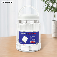 Monfonk Superstore adaptor daya khusus Pd 20W USB C pengisi daya ponsel botol untuk pengisi daya iphone pengisi daya Cepat