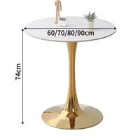 Meubles de style nordique centre de café rond bas de luxe petite table basse d'appoint en verre moderne