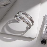 Jewelry for Women European American Stainless Steel Jewelry Rings Niche High-End Bracelets Non-Fading Cross-Border Accessories