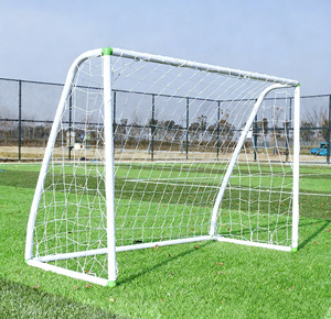 ประตูฟุตบอลพีวีซีแบบพกพา ขนาด 3v3 และ <span class=keywords><strong>4v4</strong></span> ติดตั้งง่าย เหมาะสำหรับการเล่นกลางแจ้ง - Product Image 1