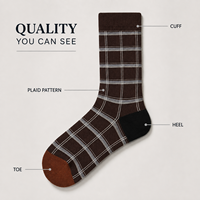 Chaussettes personnalisées OEM pour adultes, collection automne – en polyester/nylon/coton/fibre de bambou/laine, sans coutures, respirantes, résistantes aux déchirures, imprimées