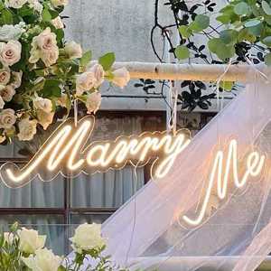Insegna al Neon per Matrimonio 'Mi Vuoi Sposare?' Luci LED Personalizzate per Feste, Fidanzamento, Proposta <span class=keywords><strong>di</strong></span> Matrimonio, Decorazione da Parete - Product Image 3