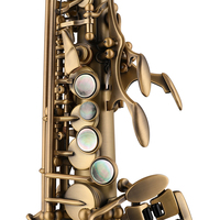 JEK 700RH Bb Soprano Saxophone Antique Brass Material