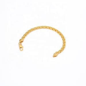 Pulsera de cuerda de trigo de espiga chapada en oro para hombre y mujer, joyería minimalista, tendencia, 2021 - Product Image 3