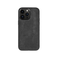 Coque de téléphone anti-chute en suède premium pour iPhone 17 Pro Max, protection intégrale, coque arrière luxueuse au toucher doux