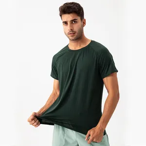 Respirável Nylon Branco Sports Tshirt Homem Plus Size Boy Plain Blank Mens Manga Curta T-shirt Logotipo Personalizado Summer Workout