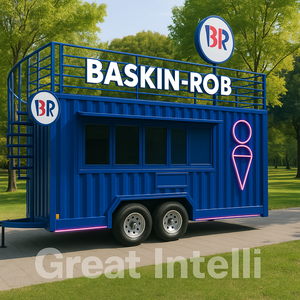 Kiosque alimentaire mobile extérieur de 10 pieds en conteneur maritime pour hôtels et restaurants – Design moderne, eau chaude/froide personnalisable - Product Image 5