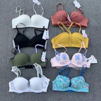 도매 믹스 디자인 믹스 크기 32-38ABC 섹시한 여성 도트 패턴 컵 두 후크 고품질 브래지어 & amp 믹스 클리어런스 숍