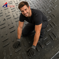 Tapis de protection de sol pour grue en UHMWPE ultra-résistant, haute capacité de charge, résistant aux UV, échantillon de découpe A4 pour charges lourdes