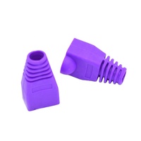 Cache-connecteur RJ45 en caoutchouc PVC coloré pour câble Ethernet, avec protection anti-tension pour fiches modulaires RJ45 Cat5e Cat6
