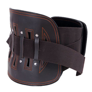 Ceinture de soutien lombaire en cuir réglable et respirante pour adultes SMLXL, enveloppante, pour la santé et le massage - Product Image 1