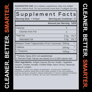 Suplementos de Cafeína y L-Teanina de Alta Calidad, 60 Cápsulas, Apoyo para la Concentración y Claridad Mental, Cápsulas de Cafeína y L-Teanina - Product Image 3