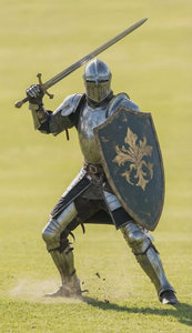 Armure complète en acier de chevalier médiéval, fabriquée à la main, pour costume de guerrier, bouclier, reconstitution historique et exposition - Product Image 2