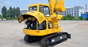 Mini-excavatrice sur chenilles Shantui SE60 avec moteur diesel turbocompressé, boîte de vitesses PLC et roulement pour une efficacité élevée et une polyvalence dans la construction - Product Image 2