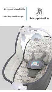 Lit de bébé pliable multifonctionnel 6-en-1, berceau à hauteur réglable et détachable pour nouveau-né de 0 à 36 mois, utilisation à domicile et en voyage, sécurité garantie - Product Image 4