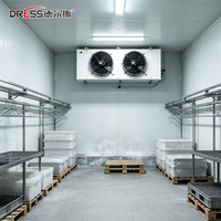Unité de réfrigération commerciale pour chambre froide et congélateur, à condensation entièrement fermée, avec condenseur à calandre tubulaire, 3 CV, R404a