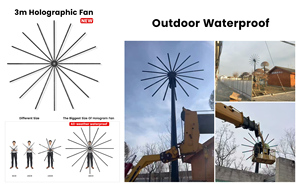 300cm Waterproof <b>3D</b> Fan Biggest 16 Blades Outdoor Holographic <b>Projector</b> Newest Other Advertising Equipment K300 Waterproof <b>3d</b> - Product Image 6