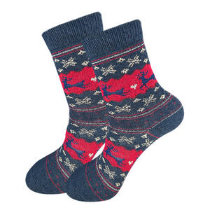 Chaussettes tubulaires créatives d'automne-hiver, style européen et américain, pour le Nouvel An, <span class=keywords><strong>Noël</strong></span>, bonhomme <span class=keywords><strong>de</strong></span> neige, Père <span class=keywords><strong>Noël</strong></span>, tricotées, chaussettes <span class=keywords><strong>de</strong></span> printemps - Product Image 6