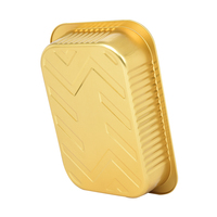 2200ml grand plateau alimentaire en aluminium conteneurs jetables en aluminium Pack restauration à emporter micro-ondes feuille d'étain Pot en aluminium cuisson tasse boîte