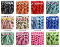 Perles rondes en turquoise de 4 mm, 6 mm, 8 mm, 10 mm, 12 mm, en gros, avec ligne dorée, pierres précieuses en turquoise, perles en vrac