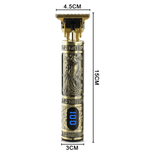 เครื่องตัดผมไรเฟอร์ดีไซน์ 5W แบบชาร์จไฟผ่าน USB สำหรับผู้ชาย เครื่องโกนหนวด เครื่องตัดแต่งขนสัตว์แบบไฮดรอลิก ไรเฟอร์ดีไซน์ 5W ชาร์จไฟผ่าน USB - Product Image 4