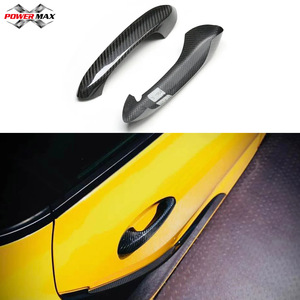 Poignée de porte extérieure en fibre de carbone sèche véritable pour Toyota Supra MKV A90 2019-2022 Garniture de bouton de voiture - Product Image 4