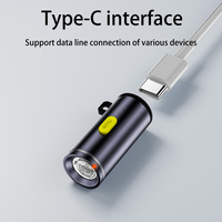 Encendedor Electrónico Recargable USB Tipo-C, Mini Encendedor a Prueba de Viento, Encendido por Soplado, Portátil, para Cigarrillos