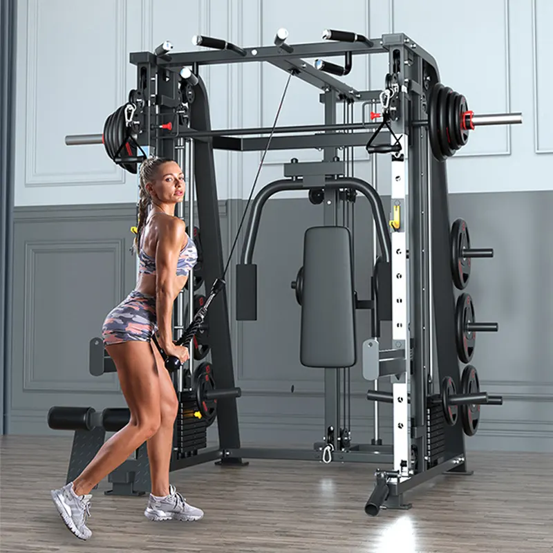 Smith Machine All-in-One-Fitness geräte Heims chmiede maschine Multi Function Home Gym Station