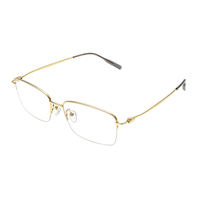 Monturas de Gafas Metálicas de Titanio IP, Estilo Retro Vintage Tradicional, con Media Montura, Precio Directo de Fábrica
