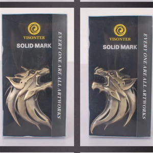 Emblema Auto 3D <span class=keywords><strong>Lupo</strong></span> in Lega di Zinco Senza Smalto, Finitura Bronzo Anticato, Argento, Grigio Canna di Fucile - Product Image 6