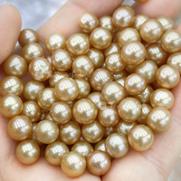 Perles d'eau douce naturelles rondes teintées multicolores Muses Jewels, 6-7mm, perles en vrac pour la fabrication de bijoux, grande réduction