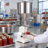 Machine de remplissage semi-automatique pour usine alimentaire, pour le miel, le ketchup, la sauce chili et la mayonnaise, pour l'emballage en bouteilles et bocaux, machine de remplissage de pâtes
